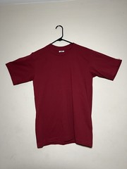 Pro 5 USA 100% Cotton Athletic Fit T-Shirt Burgundy Size Medium – New