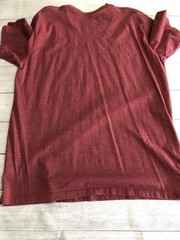 Basic Editions Shirt Mens XL Red Chest Stripe Layered 90’s Look Tee Casual