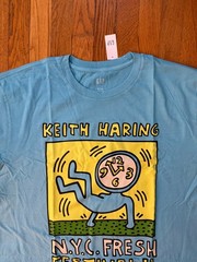 Keith Haring Graffiti-like by NYC artist Graphic T-shirt Tall XL NEW with Tags