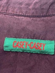 CASEY CASEY Pullover Long Sleeve Shirt L Cotton Bordeaux 19HH100