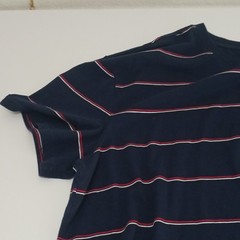Goodfellow & Co Men’s Blue/Red/White Striped Short Sleeve Crew Neck Tee 2XL
