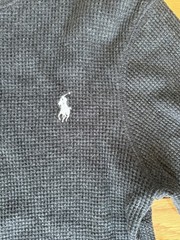 Polo Ralph Lauren Waffle Thermal Long Sleeve Shirt Black Men’s Small