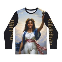 USA 250 Lady Liberty 4-5 with Declaration Preamble by Jaymz Onion AOP t-shirt