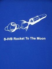 Douglas Shirt Adult Large Blur Graphic S-IVB Rocket to The Moon Test Center Men