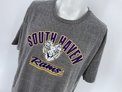 South Haven Rams Mill Tex T-Shirt XXL Men Gray Poly Cotton Rayon YGI V4-14
