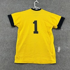 VINTAGE Brass Bucket Tavern Shirt Mens L Yellow Cle Elum Washington Jersey 70s