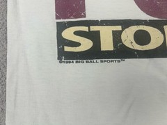Vtg The Puck Stops Here Hockey Is Life T-shirt Large White Big Ball Sports