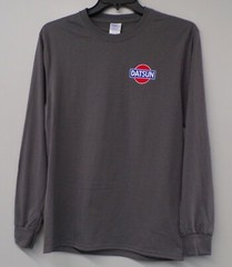 DATSUN Old Logo Embroidered Long Sleeve T-Shirt S-6XL, LT-4XLT Nissan New
