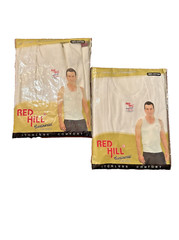 NEW 2X RED HILL CONTINENTAL FINE VESTS 100% COTTON 46/115CMS (MENS XL USA) READ