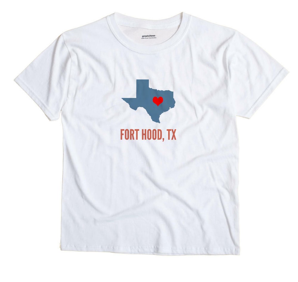 Fort Hood Texas TX T-Shirt HEART