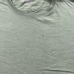 Duluth Trading Co T-Shirt Mens XL Green Relaxed Fit Longtail Blank Distressed