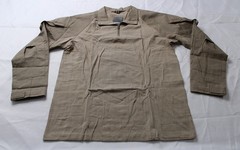 Tacvasen Mens Tactical Long Sleeve Combat Quarter Zip Shirt CN6 Brown Medium NWT