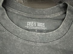 GUNS N’ ROSES L Large Concert Tee Shirt USE YOUR ILLUSION Tour Cities 1991 Black