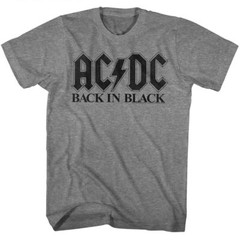 ACDC – Back In Black – Short Sleeve – Heather – Adult – T-Shirt