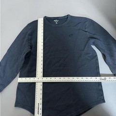 Hollister California Navy Waffle-Knit Thermal Long Sleeve Shirt