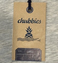 Chubbies The Seal Of Approval Non Pocket Graphic Tee, Gray, Men’s Large, New