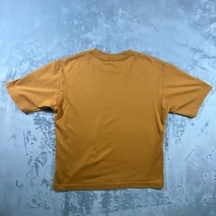 UNIQLO U AIRism Cotton T-Shirt Mens Small Mustard Yellow Ochre Oversized Tee