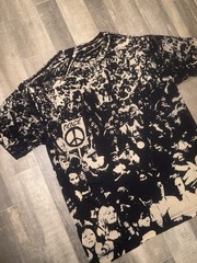 Vitnage 2009 2000s Woodstock Peace Music All Over Print Band Tee T-Shirt Medium