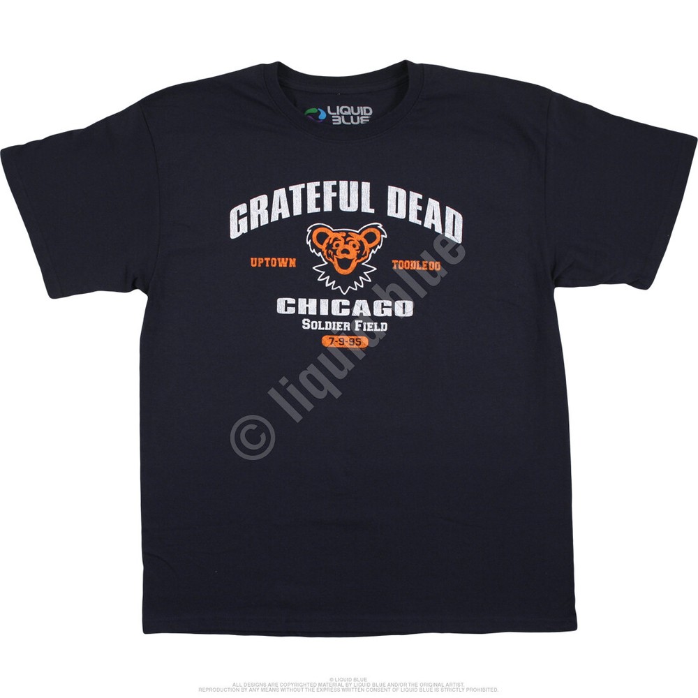 GRATEFUL DEAD-CHICAGO 95 TOUR-SOLDIER FIELD-T-SHIRT S-M-L-XL-2X Garcia Last Show