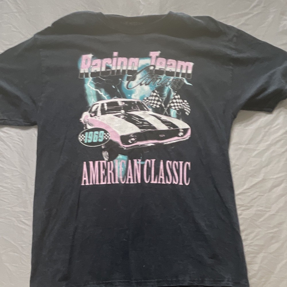 ChemistryChevy L/G Black Cotton Graphic Racing Team Tshirt