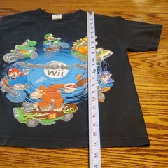 Vintage 2008 Nintendo Mario Kart Wii Graphic TShirt Excellent 16×21 Youth Small