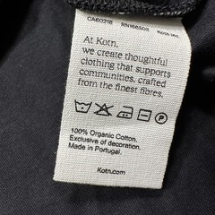 Kotn T Shirt Mens S Black Organic Cotton Oversized Fit Portugal Luxury Minimal