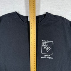 Delta Company 2/47 Infantry Regiment Ft Benning Reapers Graphic Tee Black M