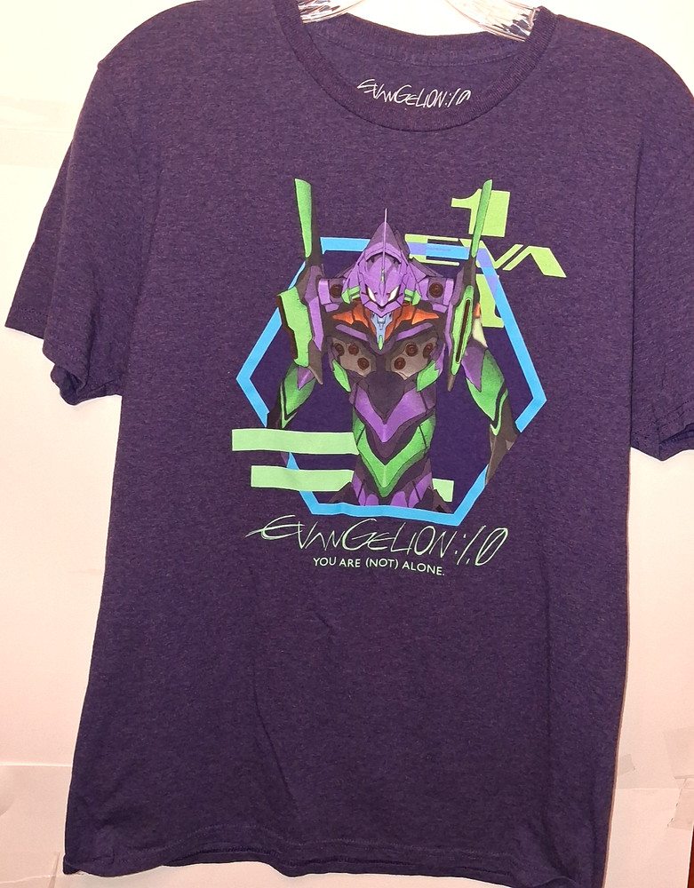 EvanGelion 1.0 Sz MED You Are Not Alone Lootcrate anime Graphic Tee shirt 826