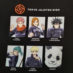 BoxLunch Jujutsu Kaisen Tokyo Jujutsu High Black Graphic T-Shirt Size 2XL Casual