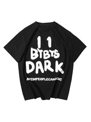 Niepce Men’s Dark Reflection Spray Paint Tee Streetwear Graphic Shirt