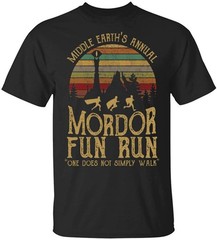 Lontse Middle Earth’s Annual Mordor Fun Run one Does not Simply Walk T-Shirt for
