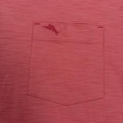 Tommy Bahama Pocket T Shirt Mens XL Pink Embroidered Logo Resort Beach
