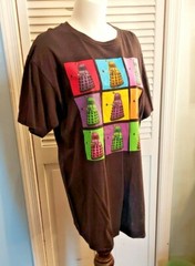 Dr Who Daleks Array Colors – Black T-Shirt XL Men’s