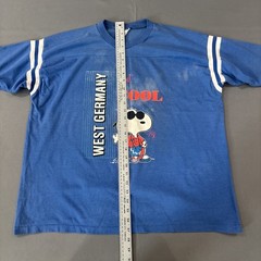 Vintage 70s Snoopy Joe Cool West Germany Ringer T-Shirt Jersey Artex XL Schulz