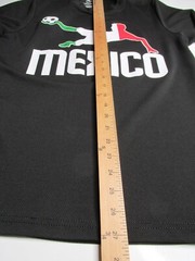 SUNA Mexico Soccer Jersey Men Youth Medium Black Mexican Futbol Team T Shirt