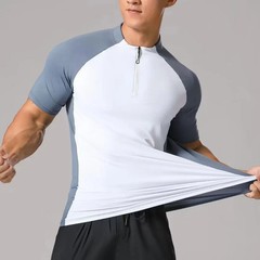 2024 Mens Fitness Yoga Training Tshirts Gym Workout Compression Sweatshirt for R