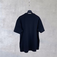 Louis Vuitton LV Embroidery Logo Damier Cotton Pique T-Shirt Blue Size M