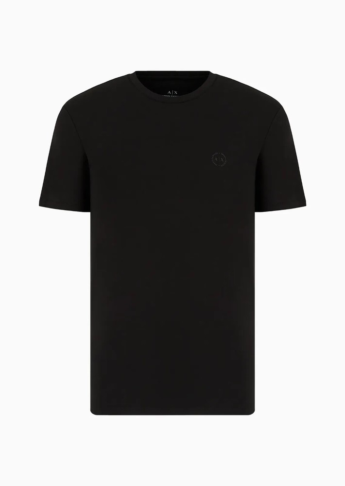 ARMANI EXCHANGE Mens 8NZT84 Z8M9Z Short Sleeve T-Shirt Black Blue White