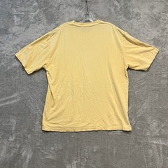 G.H. Bass & Co. Shirt Mens L Yellow Salmon River Whitewater Graphic Distressed