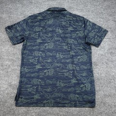 Peter Millar Summer Comfort Polo Shirt Men’s M Navy Landscape Golf McAurthur CC