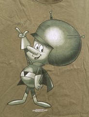 Vintage The Flintstones Great Gazoo Shirt Mens Large 1997 Stanley Desantis Green