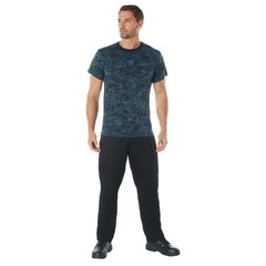 Men’s Midnight Blue Digital Camouflage Short Sleeve T-Shirt Rothco 88947