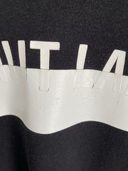 Helmut Lang Logo Bar Short Sleeve T-Shirt Black small