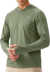 Men’s UPF 50+ Sun Protection Hoodie – Long Sleeve Fishing & Hiking Shirt