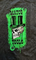 Matco Tools Top Hat Skull T-Shirt, Gray, Size Large