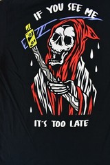 Cactus & Skull Mens Grim Reaper If You Can See Me It’s Too Late Shirt New M,L,XL