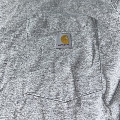 Carhartt Loose Fit Logo Front Pocket Gray T-Shirt Sz M (8-10) Youth