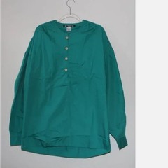 Vintage 90s International Male IM Teal Tunic Shirt Men’s Large All Cotton NOS