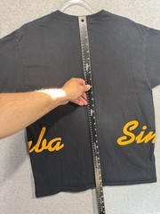 Simba Shirt Mens Large Black Yellow Graphic Tee T-Shirt Movie Disney Lion King