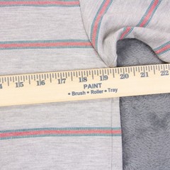 Vintage NWT Hang Ten Mens Small Gray Striped Crewneck T Shirt Poly Cotton Blend